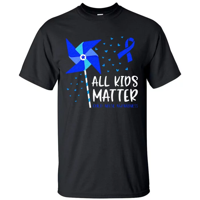 All Matter Child Abuse Prevention Awareness Pinwheel Tall T-Shirt