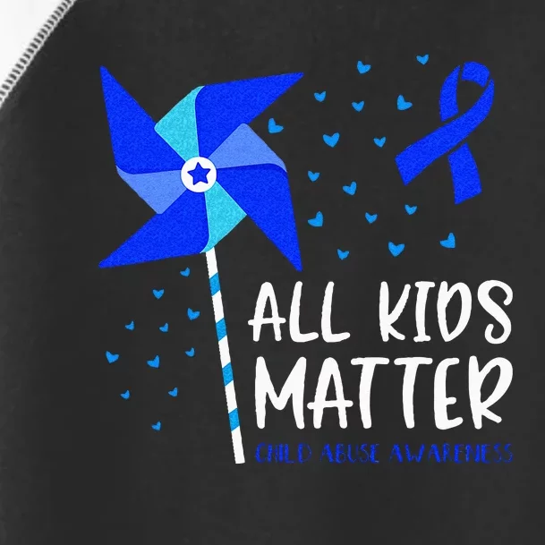 All Matter Child Abuse Prevention Awareness Pinwheel Toddler Fine Jersey T-Shirt