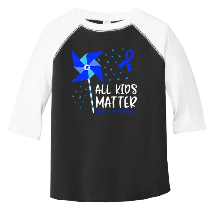 All Matter Child Abuse Prevention Awareness Pinwheel Toddler Fine Jersey T-Shirt