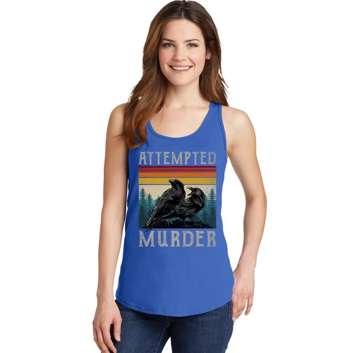 Attempted Murder Crows Ladies Essential Tank