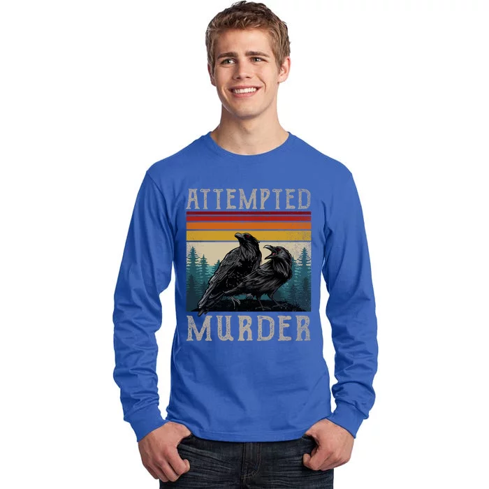 Attempted Murder Crows Tall Long Sleeve T-Shirt