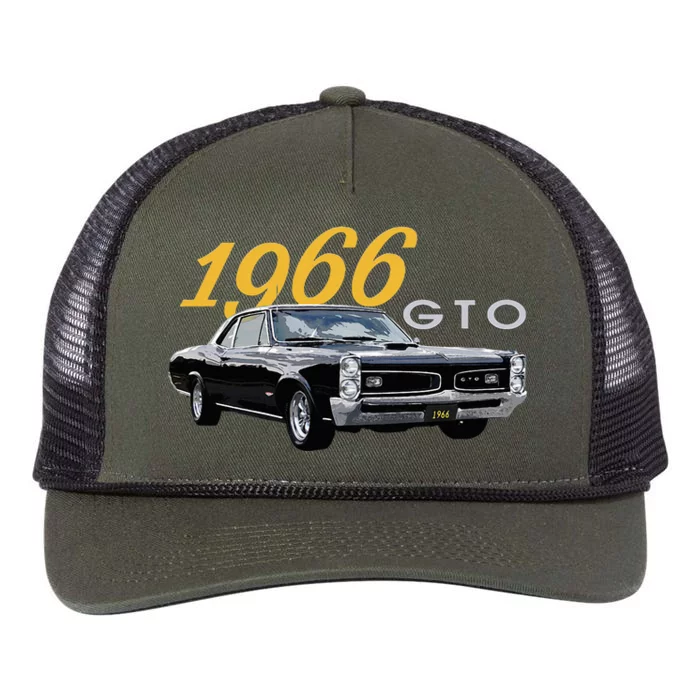 American Muscle Cars1966 Gto Classic Cars Car Guys 1960s Retro Rope Trucker Hat Cap