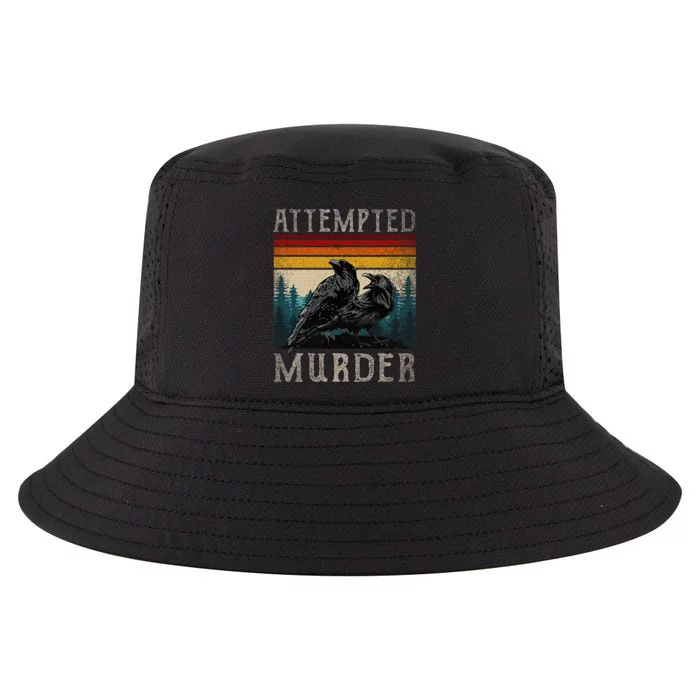 Attempted Murder Crows & Raven Edgar Allen Poe Cool Comfort Performance Bucket Hat