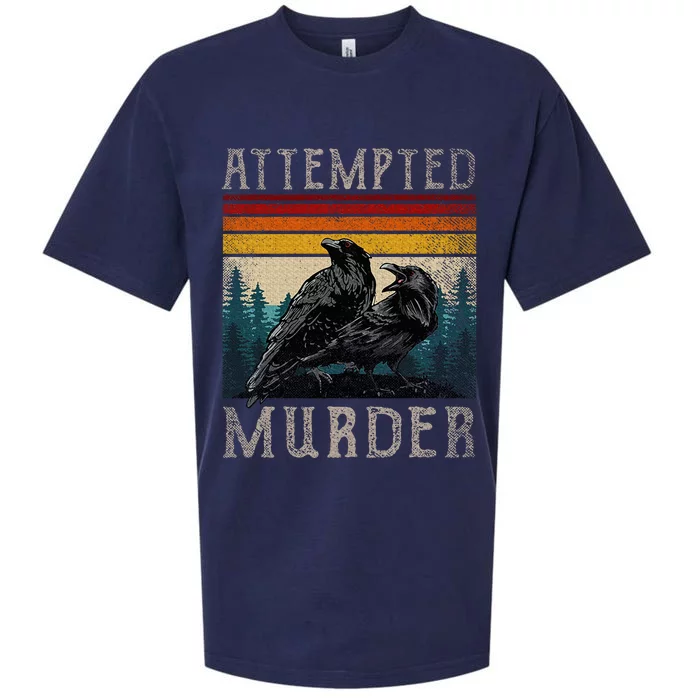 Attempted Murder Crows & Raven Edgar Allen Poe Sueded Cloud Jersey T-Shirt