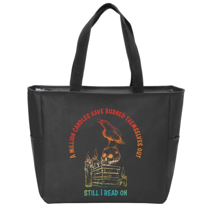 A Million Candles Have Burned Themselves Out Design Zip Tote Bag