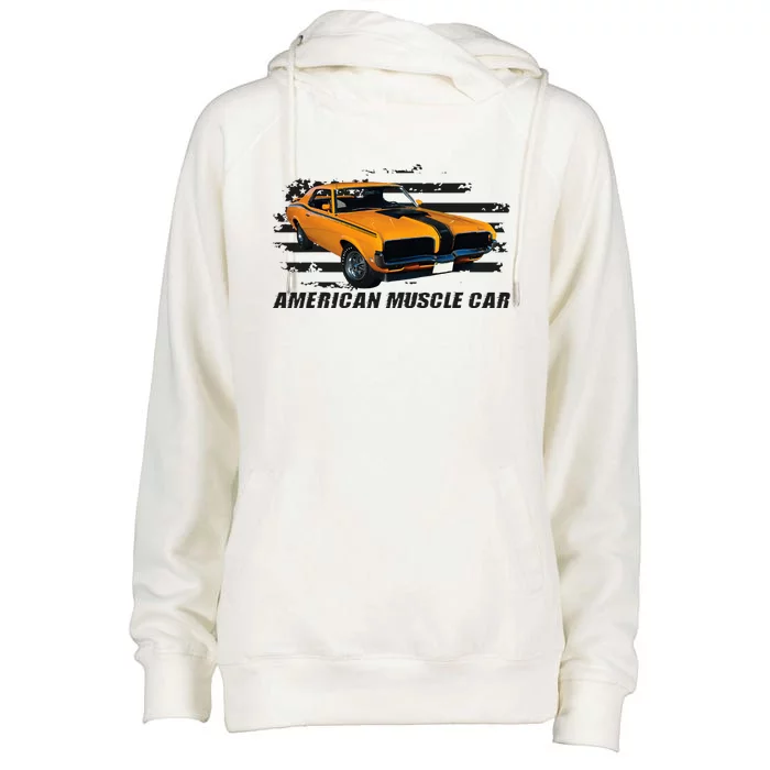 American Muscle Car Womens Funnel Neck Pullover Hood