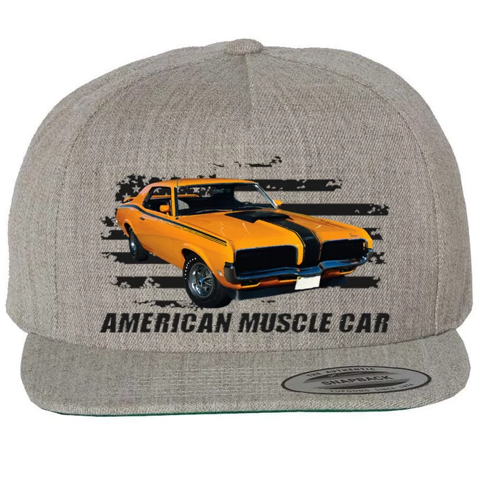 American Muscle Car Wool Snapback Cap