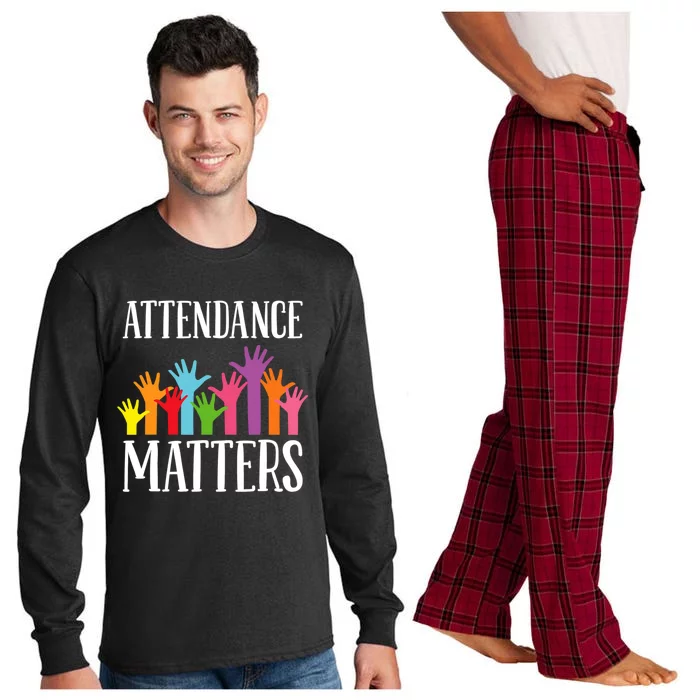 Attendance Matters Class Attendance Office Workers Long Sleeve Pajama Set