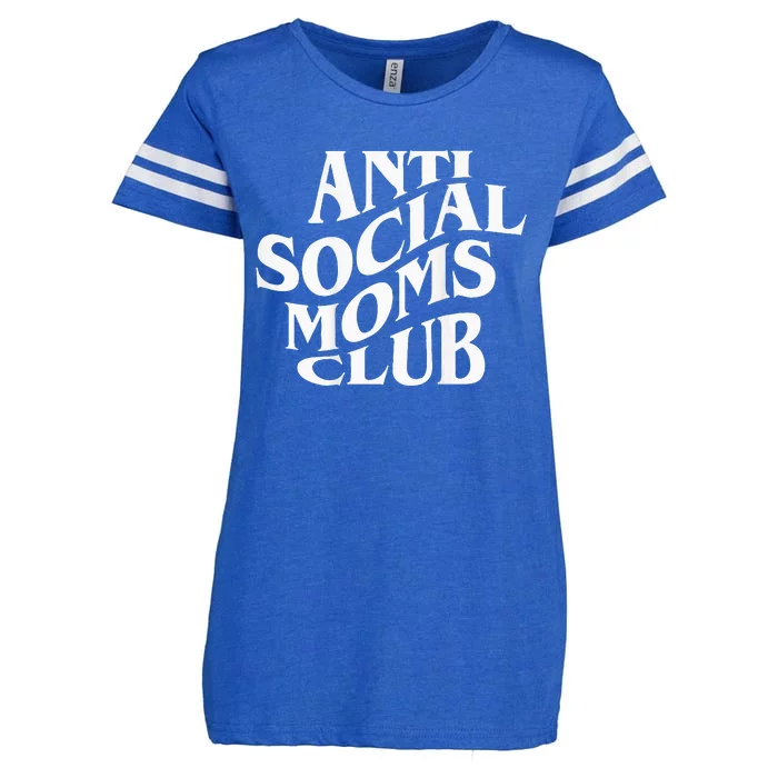 Antisocial Moms Club Anti Social Mama Anxiety Enza Ladies Jersey Football T-Shirt