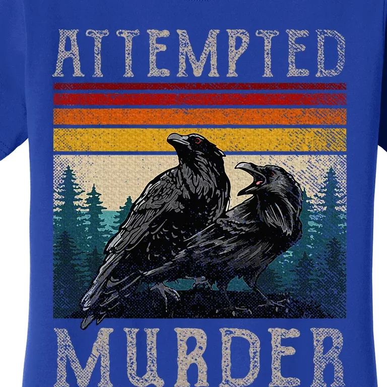 Attempted Murder Crows & Edgar Allen Poe Women's T-Shirt