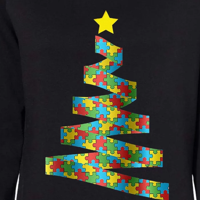 Autism Merry Christmas Autism Awareness Puzzel Xmas Pajama Womens California Wash Sweatshirt