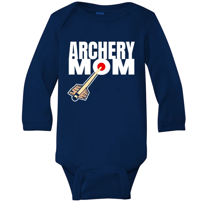 Archery Mom Crossbow Hunting Mother Gift Baby Long Sleeve Bodysuit