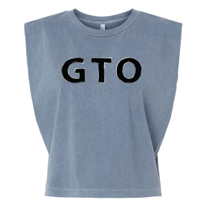 American Muscle Cars Classic Gto Car Culture Car Guys Garment-Dyed Women's Muscle Tee