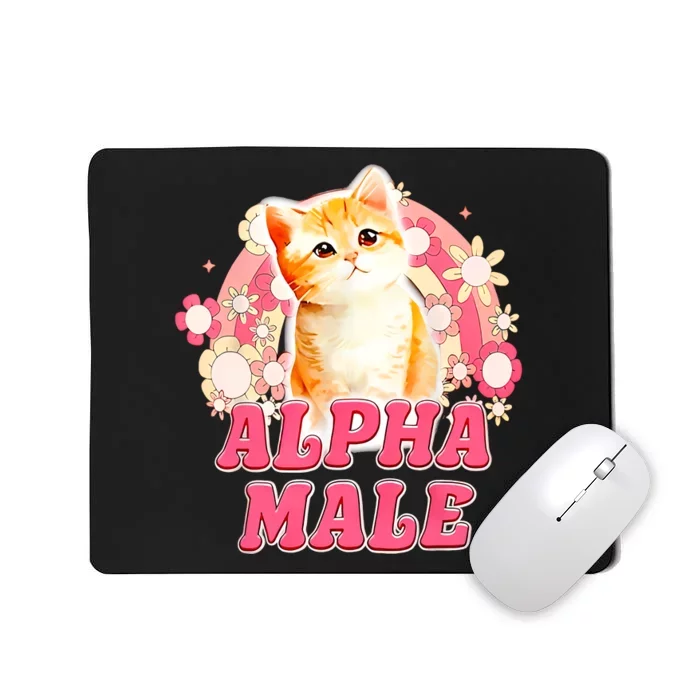 Alpha Male Cat Kitten Funny For Men Women Mousepad