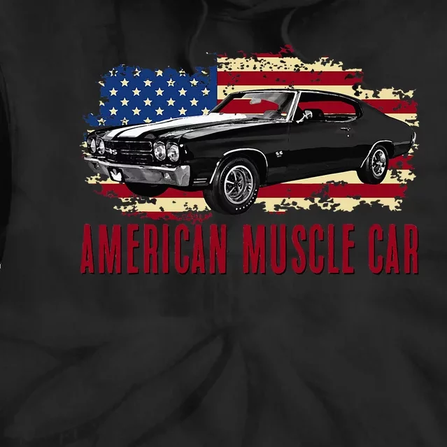 American Muscle Car Tie Dye Hoodie