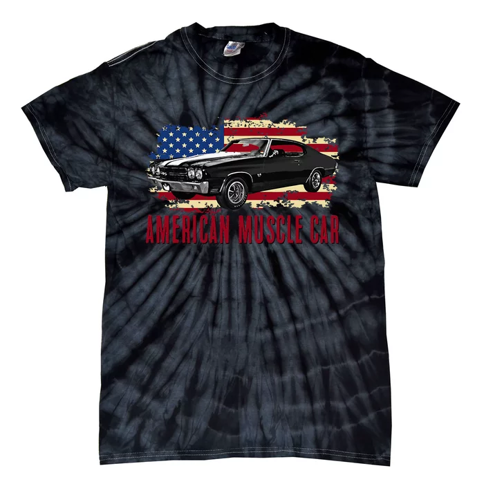 American Muscle Car Tie-Dye T-Shirt