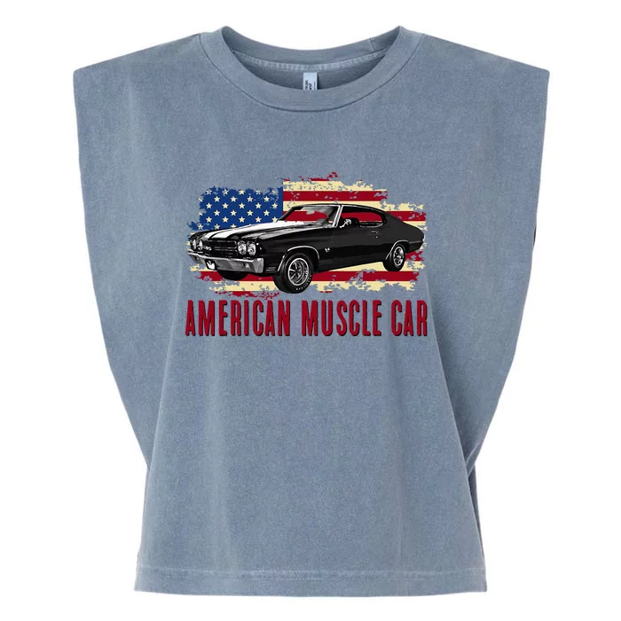 American Muscle Car Garment-Dyed Women's Muscle Tee