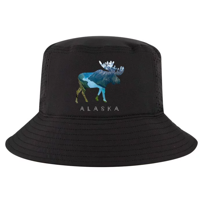 Alaska Moose Chugach National Forest State Park Souvenir Cool Comfort Performance Bucket Hat