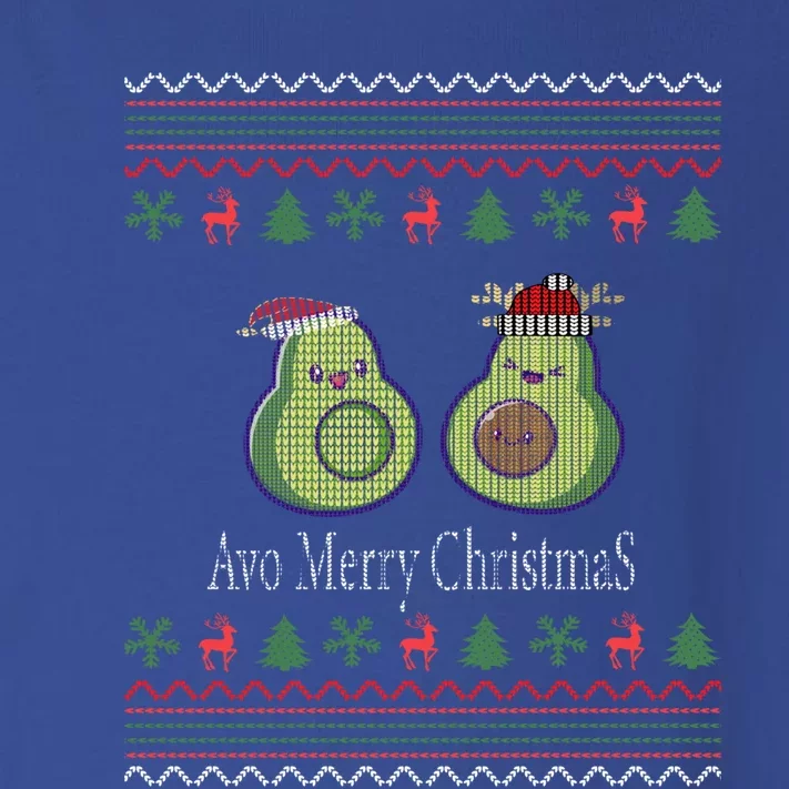 Avo Merry Christmas Great Gift Santa And Deer Avocado Gift Toddler Long Sleeve Shirt