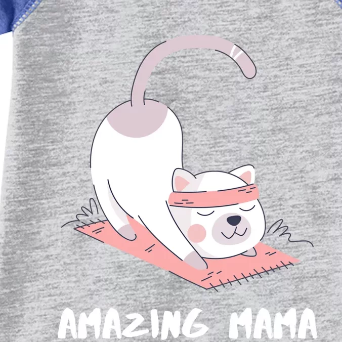 Amazing Mama Cat Yoga Mom Cute Gift Infant Baby Jersey Bodysuit