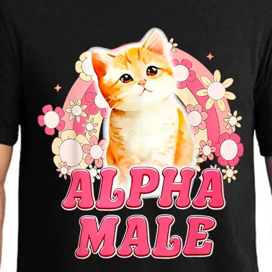 Alpha Male Cat Kitten Funny Pajama Set