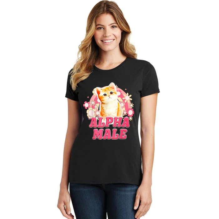 Alpha Male Cat Kitten Funny Women's T-Shirt