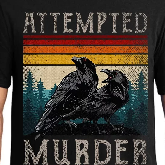 Attempted Murder Crows Pajama Set