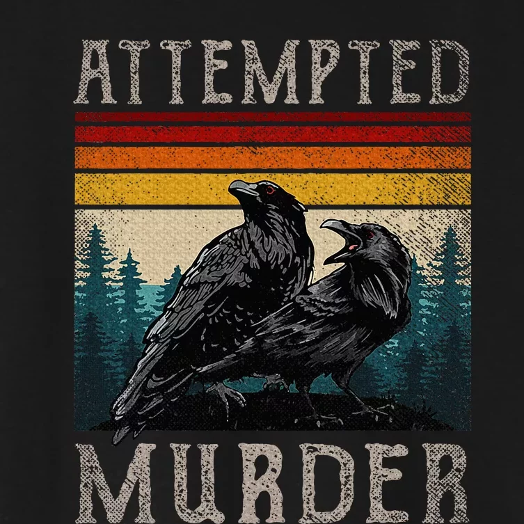 Attempted Murder Crows Women's Crop Top Tee