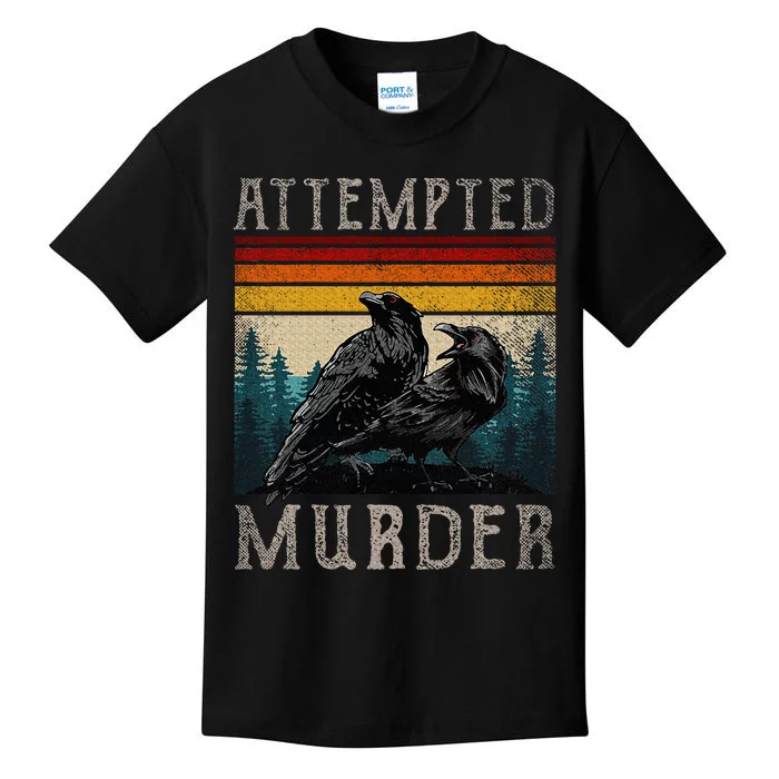 Attempted Murder Crows Kids T-Shirt