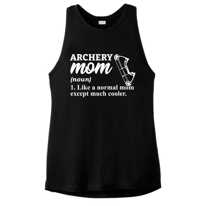 Archery Mom Definition Arrow Bow Hunting Ladies Tri-Blend Wicking Tank