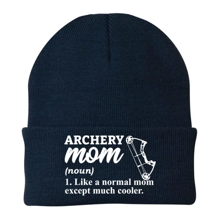 Archery Mom Definition Arrow Bow Hunting Knit Cap Winter Beanie