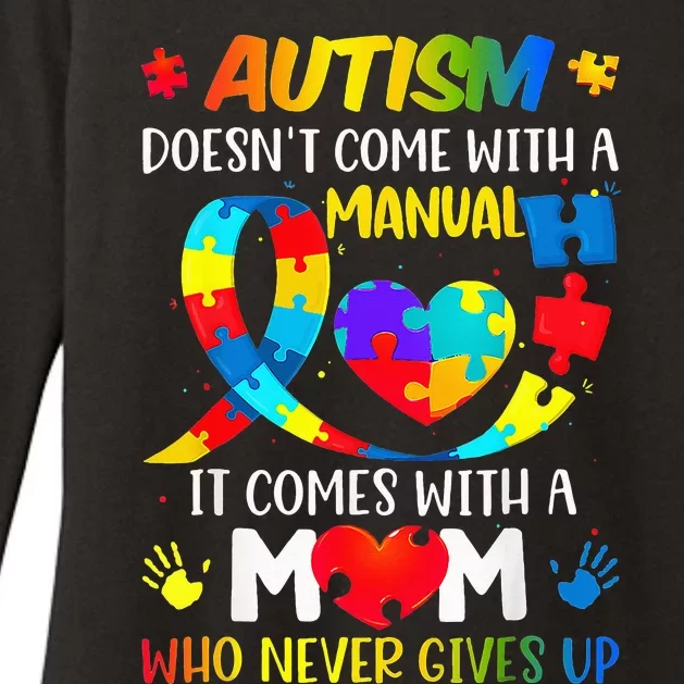 Autism Mom Doesn't Come With A Manual Autism Awareness Womens CVC Long Sleeve Shirt