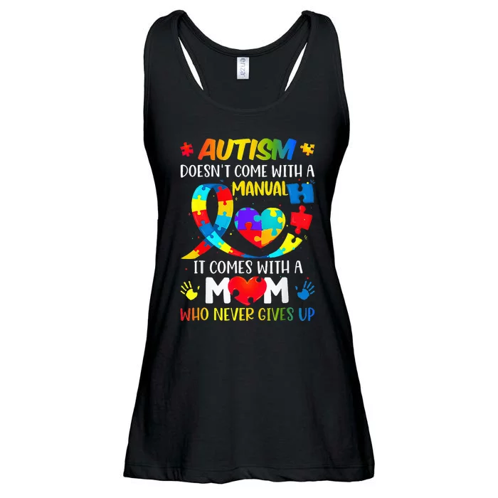 Autism Mom Doesn't Come With A Manual Autism Awareness Ladies Essential Flowy Tank