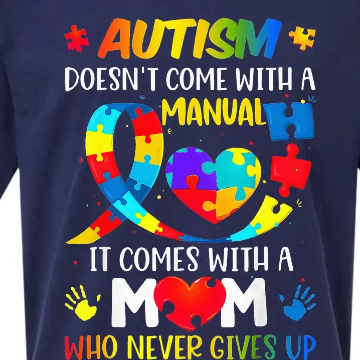 Autism Mom Doesn't Come With A Manual Autism Awareness Sueded Cloud Jersey T-Shirt