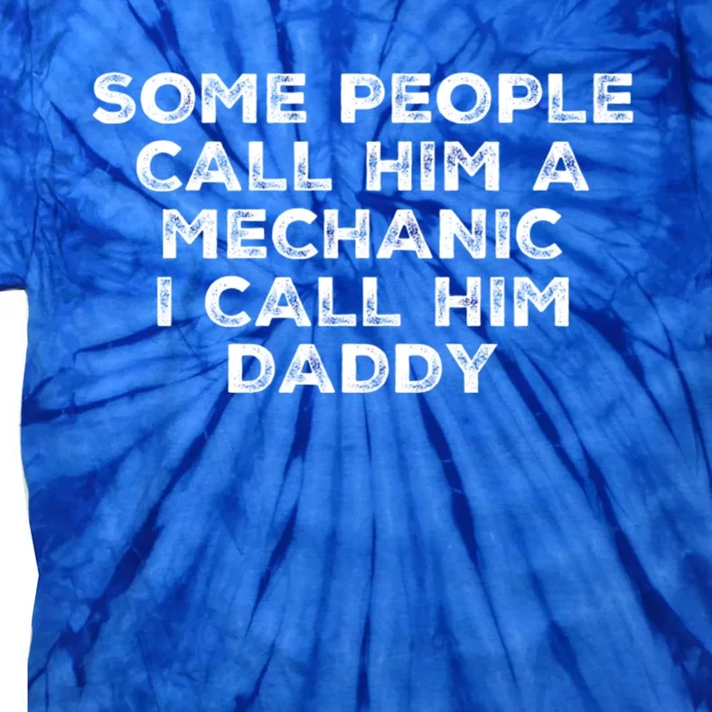 Auto Mechanic Dads Car Mechanics Fathers Day Dad Engineer Cute Gift Tie-Dye T-Shirt