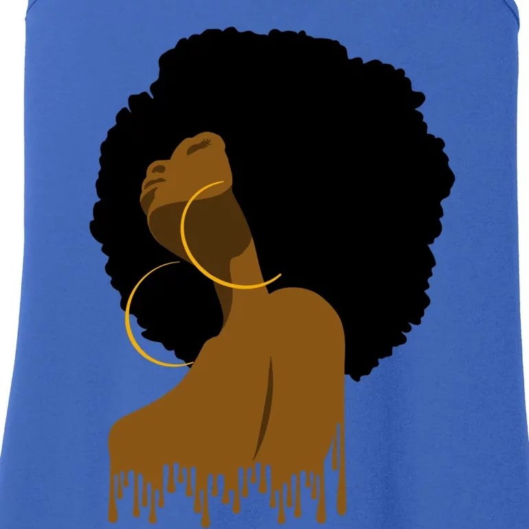 Afro Melanin Drippin African Art Black History Gift Great Gift Ladies Essential Tank