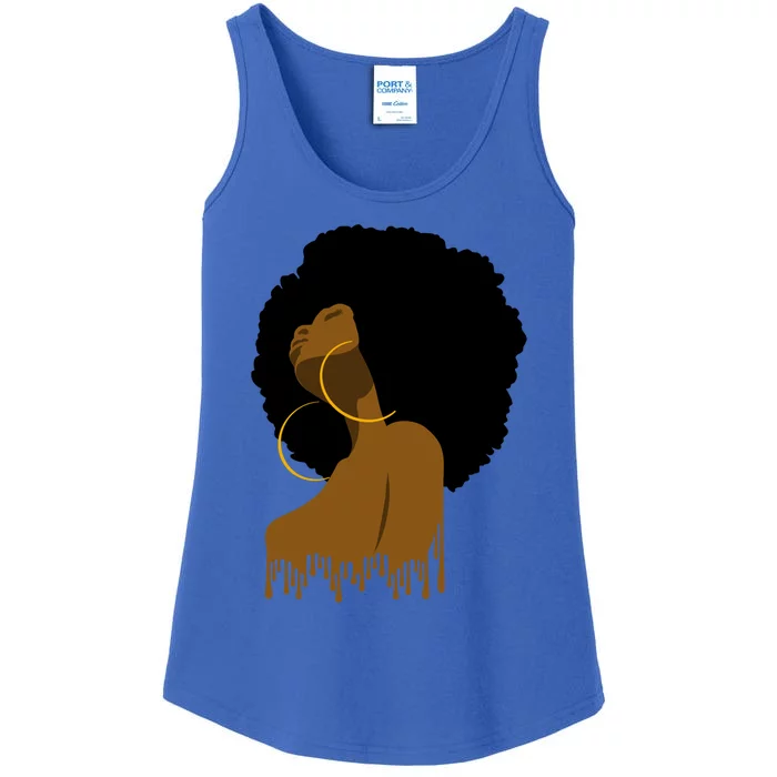 Afro Melanin Drippin African Art Black History Gift Great Gift Ladies Essential Tank