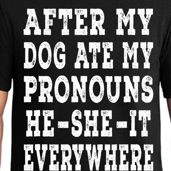 After My Dog Ate My Pronouns HeSheIt Everywhere Pajama Set