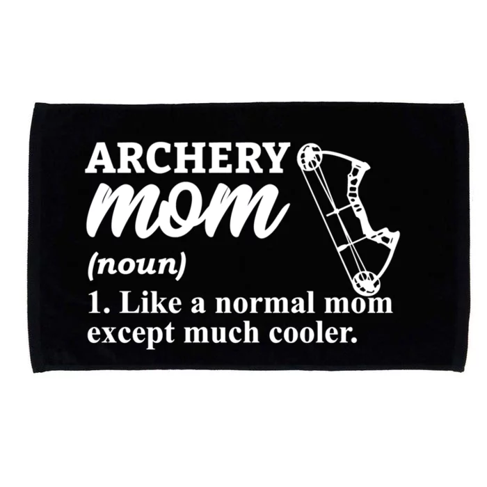 Archery Mom Definition Arrow Bow Hunting Gift Microfiber Hand Towel