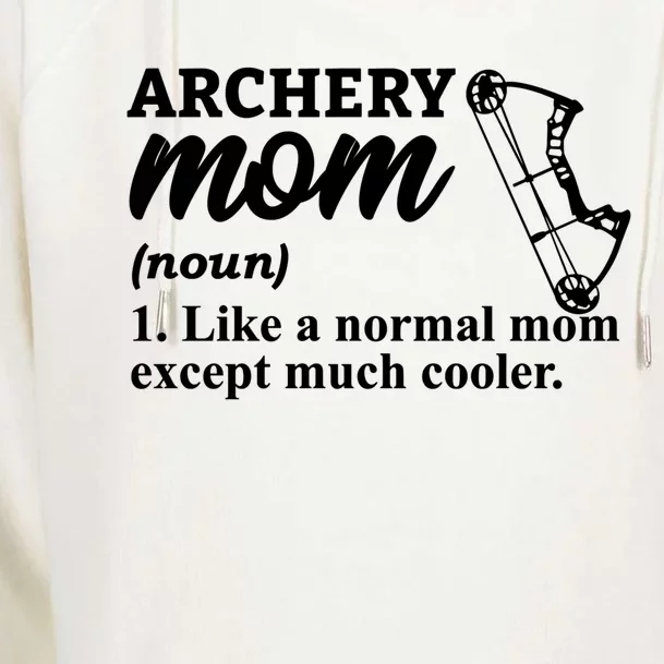 Archery Mom Definition Arrow Bow Hunting Gift Womens Funnel Neck Pullover Hood