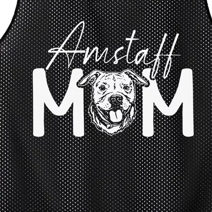 Amstaff Mom Dog Mom American Staffordshire Terrier Mesh Reversible Basketball Jersey Tank