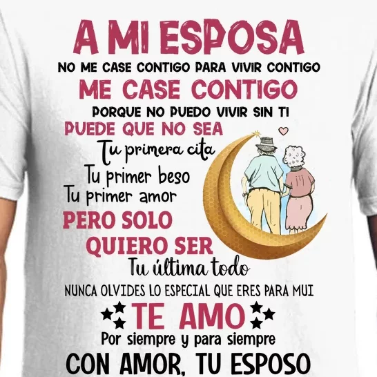 A Mi Esposa No Me Case Contigo Para Vivir Contigo Pajama Set