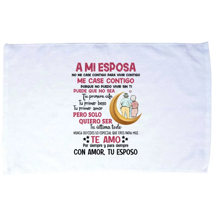 A Mi Esposa No Me Case Contigo Para Vivir Contigo Microfiber Hand Towel