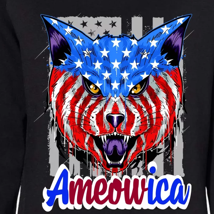 Ameowica Womens California Wash Sweatshirt