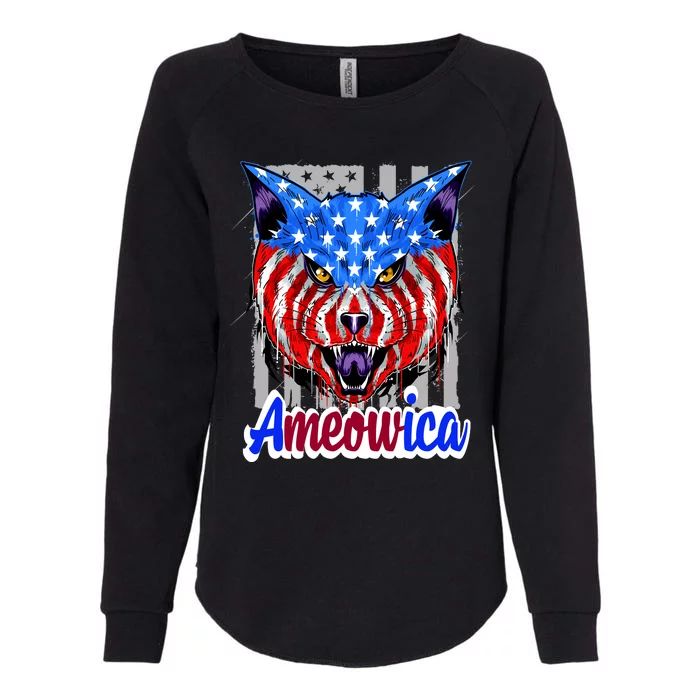 Ameowica Womens California Wash Sweatshirt