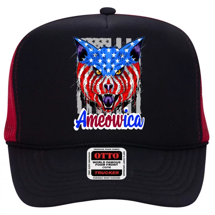 Ameowica High Crown Mesh Trucker Hat