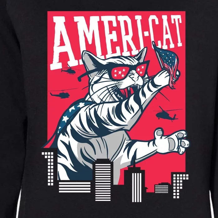 Ameri-Cat Womens California Wash Sweatshirt