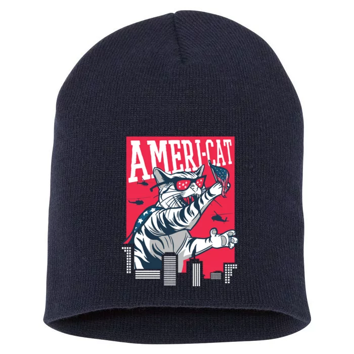 Ameri-Cat Short Acrylic Beanie