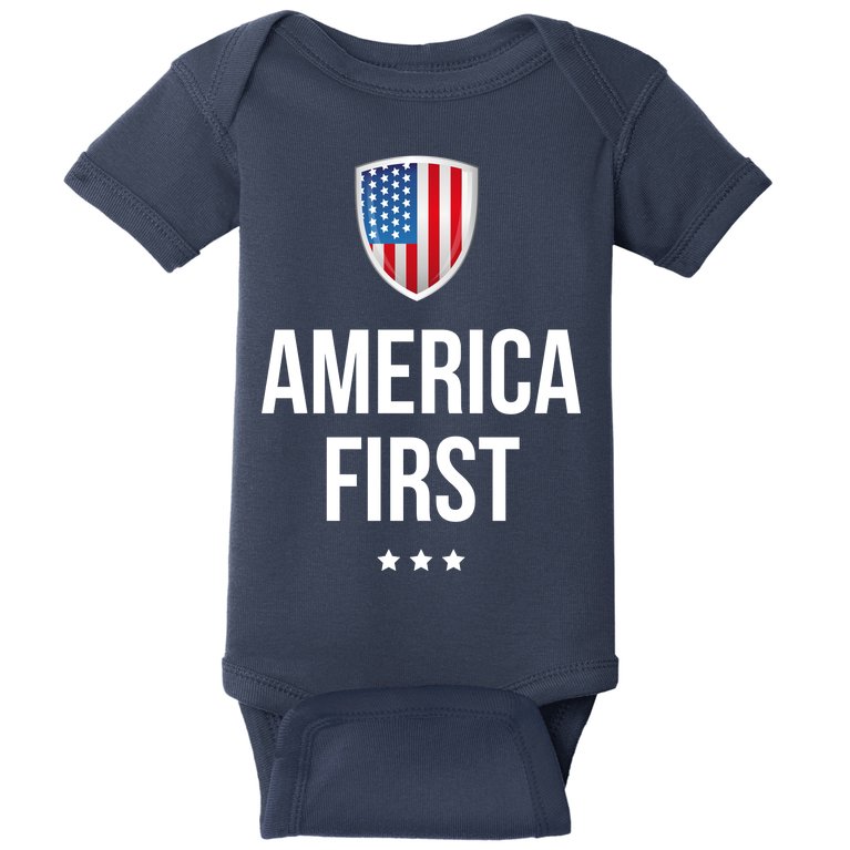 America First - Donald Trump Baby Bodysuit