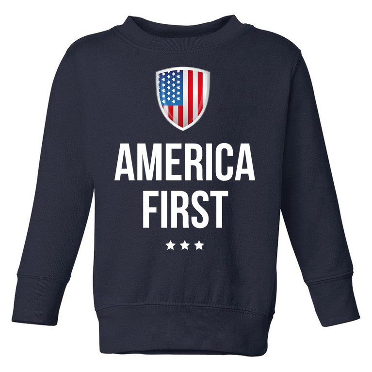 America First - Donald Trump Toddler Sweatshirt